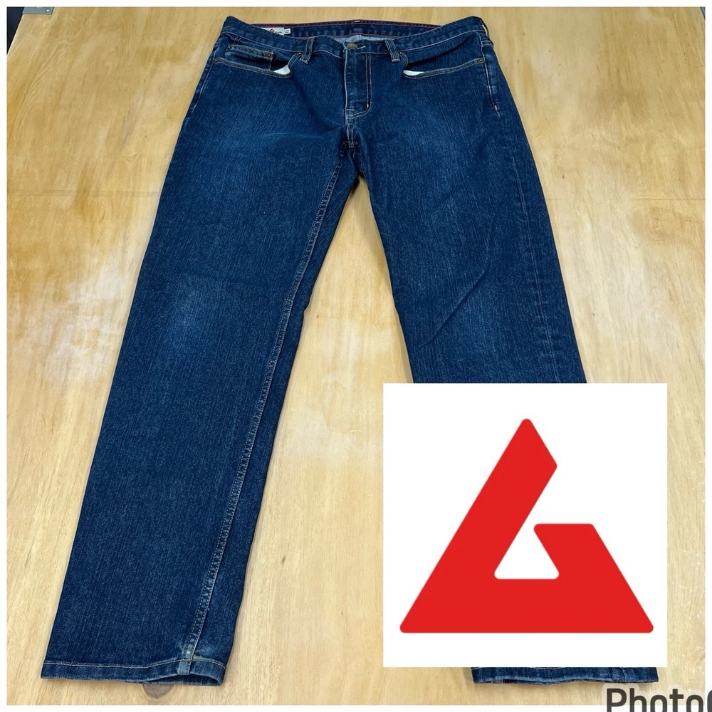 American Giant Denim Jeans 218 Straight Maritime Mens 34x30 Classic Fit Stretch